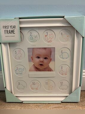 Stepping Stones First Year Baby Photo Frame